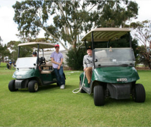 Wilson Family in Golf Cart